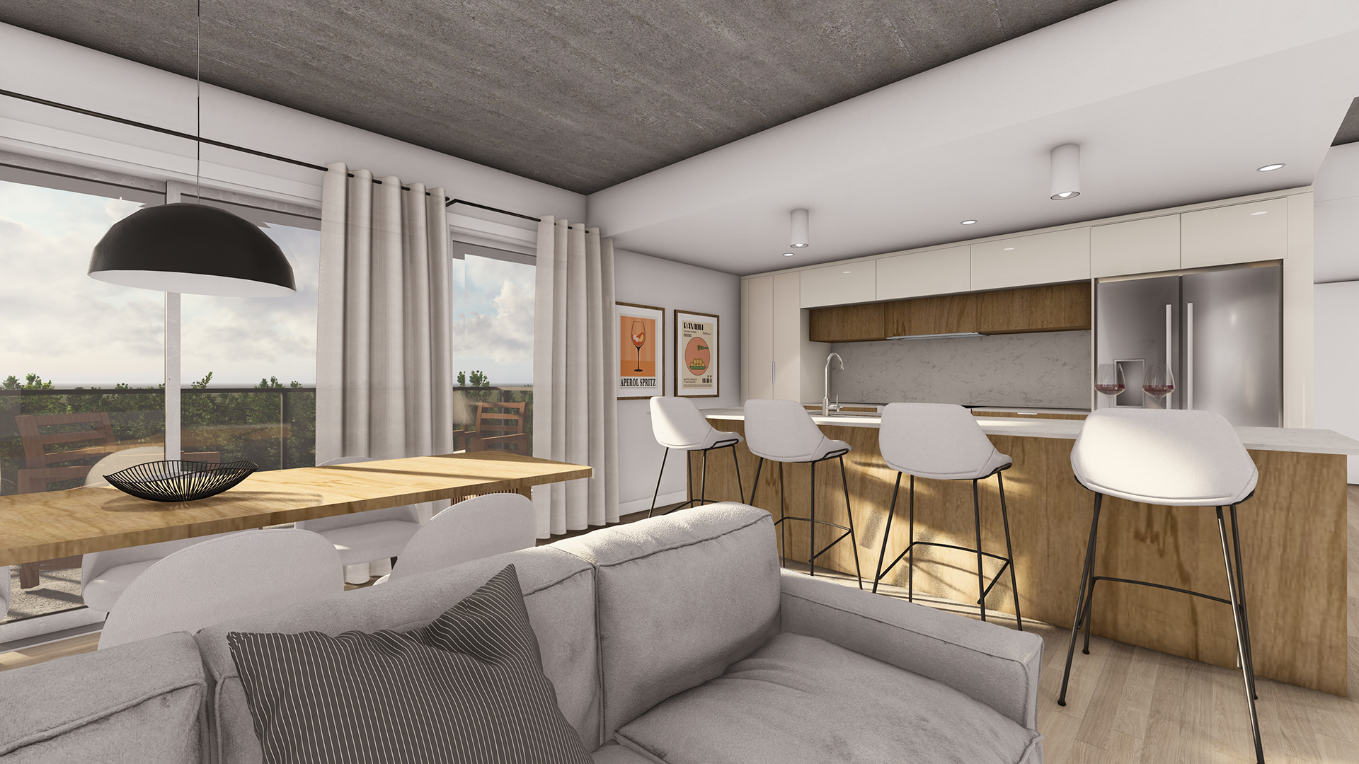 Logement pâle