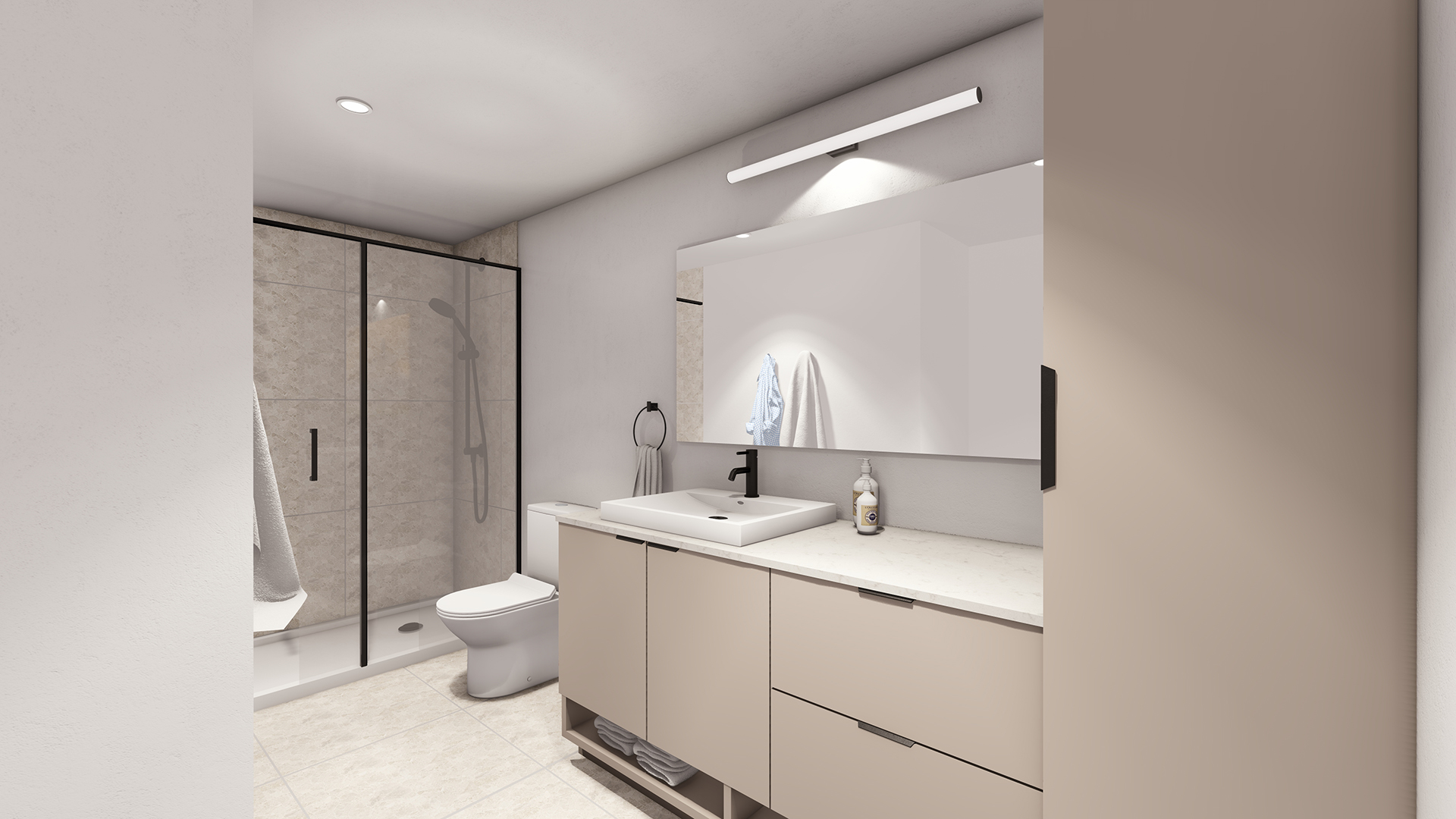 Logement foncé