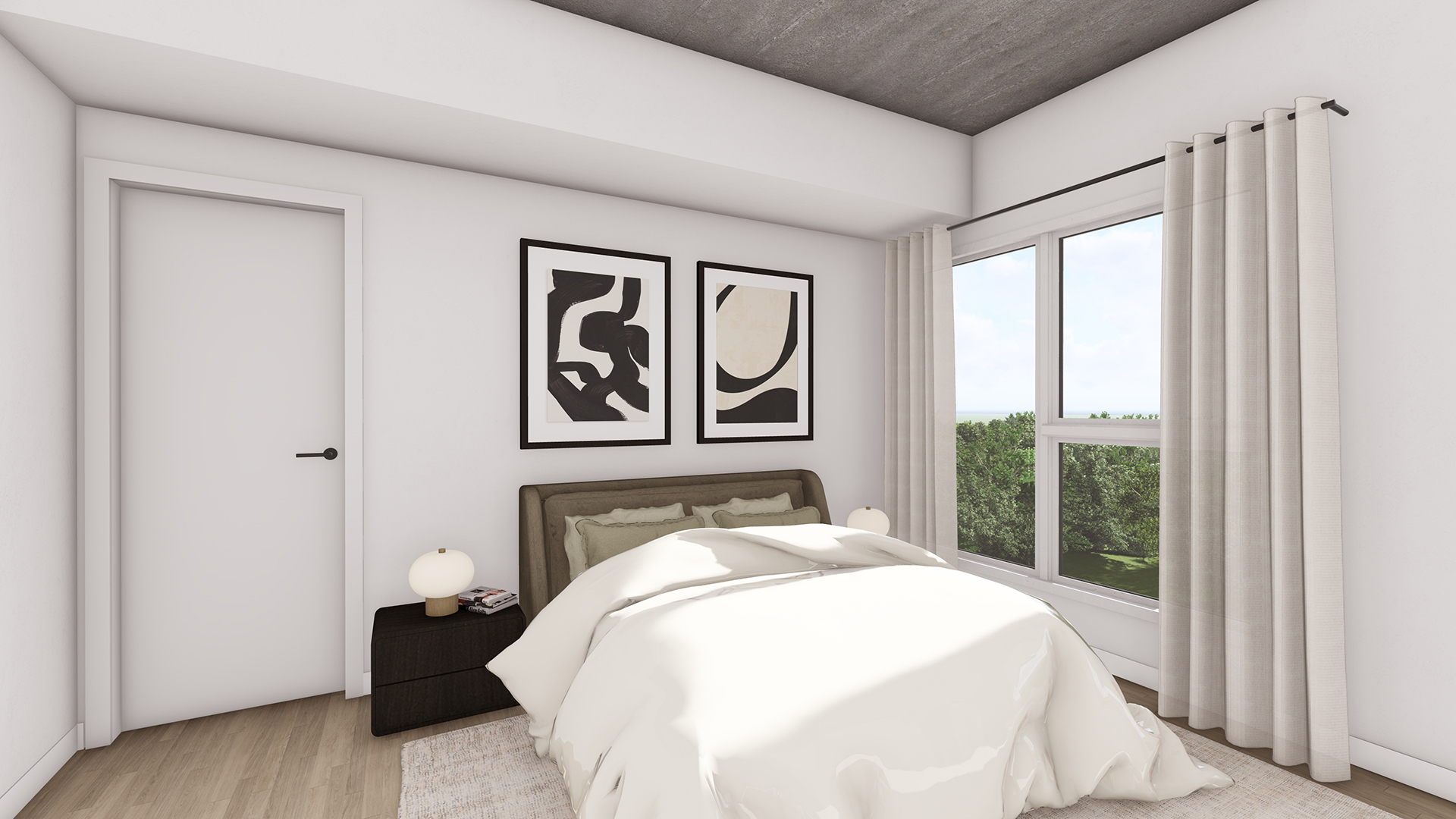 Logement foncé